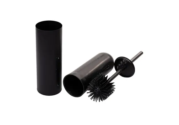 Πιγκαλ Dita INOX 18/10 (0.5mm), φ9xΥ39cm, μαυρο, με βουρτσάκι σιλικόνης, ESTIA ES/02-7485