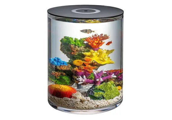 Ενυδρείο PC. κυλινδρικό, φωτιζόμενο RGB, φ25xΥ30cm, 3.040Kg MELO.LR250-300WD