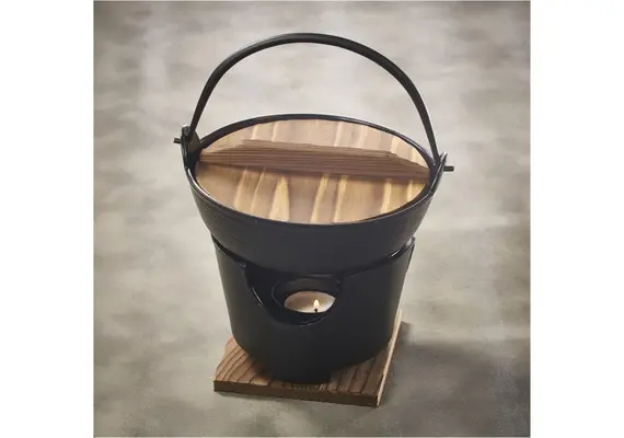 Δοχείο Shabu-Shabu φ17cm, με επιτραπέζια εστία, made in Japan NISKAND26-28F