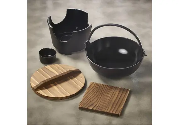 Δοχείο Shabu-Shabu φ17cm, με επιτραπέζια εστία, made in Japan NISKAND26-28F