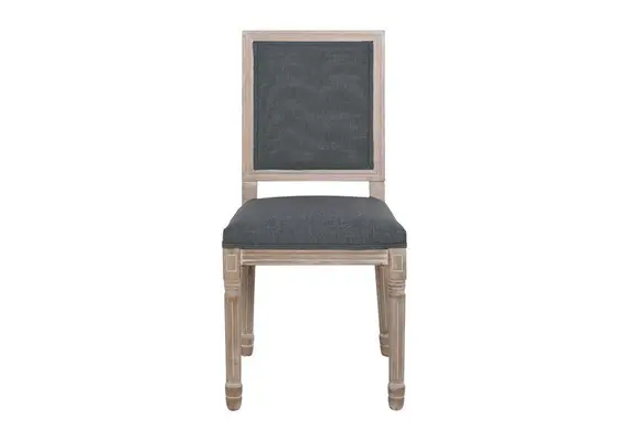 (MinQty) Z.E755,2 JAMESON Square Καρέκλα Decape /Ύφασμα Γκρι 51x55x100cm (Τιμή για 2 τεμάχια)