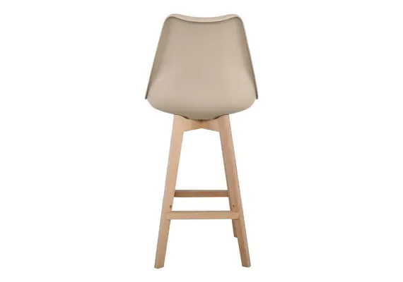 (MinQty) Z.EM147,91 MARTIN σκαμπώ BAR - Καθίσμα - Ξύλο /PP Sand Beige 49x54x67 (ύψος καθίσματος) /106cm (Τιμή για 4 τεμάχια)