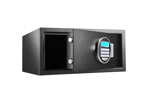 Χρηματοκιβώτιο με οθόνη LCD, κλειδαριά με μοτέρ & φωτισμό, 42x37x20cm, Darwin DRW-204