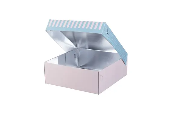 Κουτί ζαχαροπλαστικής μεταλιζέ, Patisserie New, Νο 10,22x21,5x8cm τιμή ανά κιλό (τιμή για 10 κιλά) QK10PN