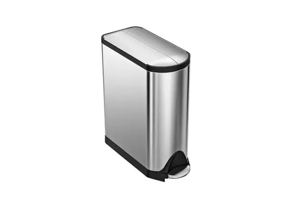 ​Κάδος απορριμάτων 20+20L, INOX με προστασία δαχτυλ. αποτ., με pedal, απαλό κλείσιμο CW2017