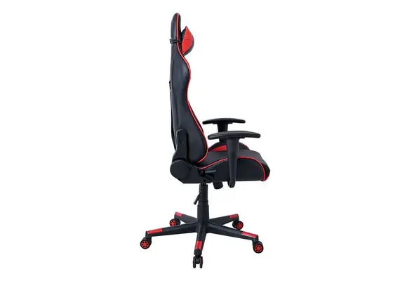 Z.EO577 BF8050 Gaming Πολυθρόνα Γραφείου, Ανάκλιση Πλάτης έως 90°, Pu Μαύρο - Κόκκινο 70x67/134x125/135cm