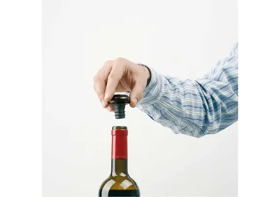 Αντλία κενού κρασιού με 2 πώματα, 6.5x5xΥ14cm, BOJ Spain BOJ.01216404