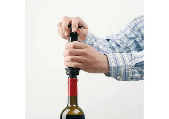 Αντλία κενού κρασιού με 2 πώματα, 6.5x5xΥ14cm, BOJ Spain BOJ.01216404