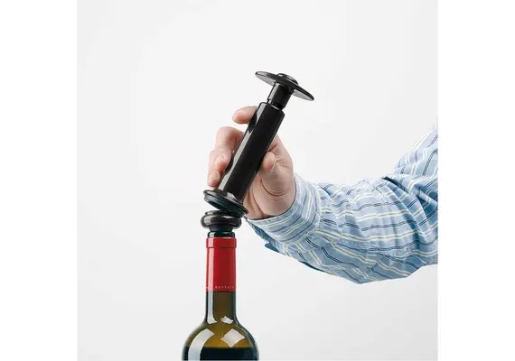 Αντλία κενού κρασιού με 2 πώματα, 6.5x5xΥ14cm, BOJ Spain BOJ.01216404