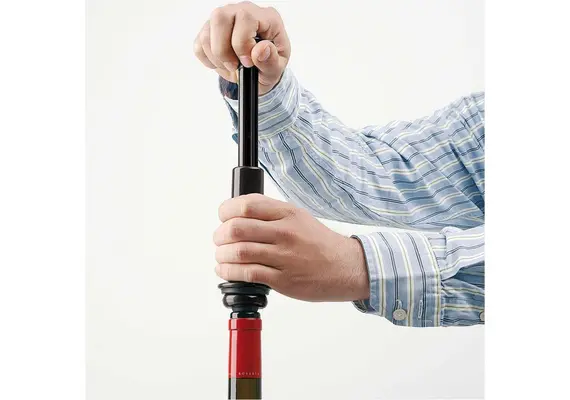 Αντλία κενού κρασιού με 2 πώματα, 6.5x5xΥ14cm, BOJ Spain BOJ.01216404