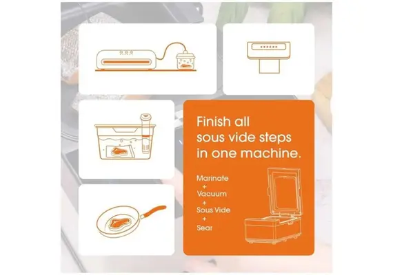 Συσκευή SOUS VIDE (άνευ σακούλας vacuum), WI-FI, LCD οθόνη, 3lt, 700W, The Space NSV100