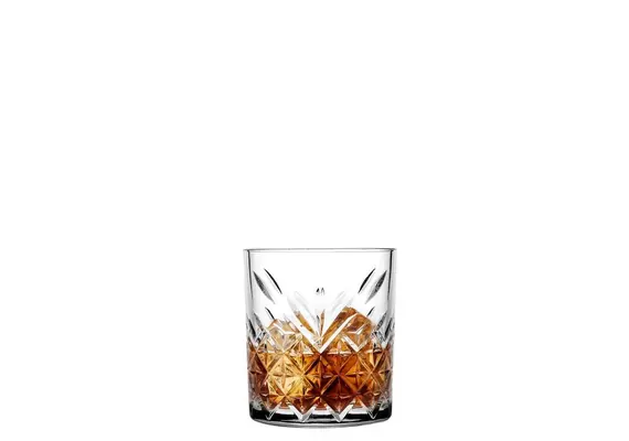 Γυάλινο Ποτήρι Σκαλιστό Χαμηλό, 34,5cl, φ8.5x9.6cm, (τιμή για 12 τεμάχια) PASABAHCE TIMELESS-DOF/34,5CL