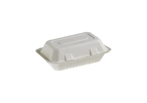 Δοχείο τροφίμων, 700ml, 23x15cm, από ζαχαροκάλαμο, (τιμή για 100 τεμάχια)  Μίας Χρήσης, Leone Q2023