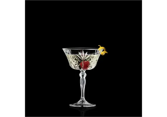 Ποτήρι Κρυσταλλίνης Σαμπάνιας Coupe 26cl, φ11.2x16.1cm, RCR Ιταλίας (τιμή για 6 τεμάχια) MELODIA COUPE/26CL