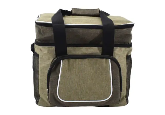 ΙΣΟΘΕΡΜΙΚΗ ΤΣΑΝΤΑ 2 ΘΕΣΕΩΝ 28lt ΜΠΕΖ-ΚΑΦΕ 26.5x32,5x33cm ANKOR 831517