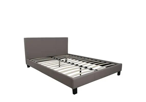 E8054,3 WILTON Κρεβάτι Διπλό για στρώμα 160x200cm, PU Απόχρωση Cappuccino 169x213x89cm