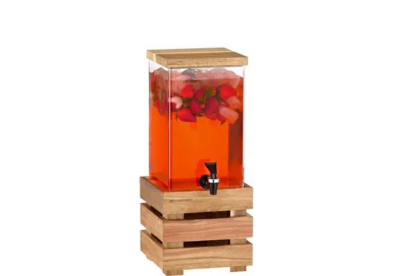 CRATE Διανεμητής Χυμών 6 Λίτρων με Βάση από Μασίφ Ξύλο Ακακίας Φιν. με Οικολογικό Λάδι DWA05-60-WG