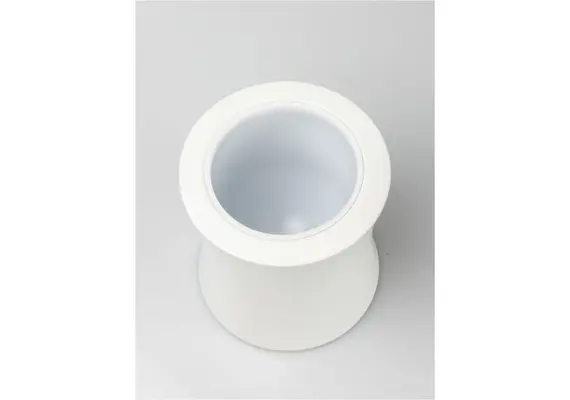 Πιγκάλ φ12.2xΥ38.5cm, Ιnox Λευκό ματ 0,8mm πάχος 13038-029WH