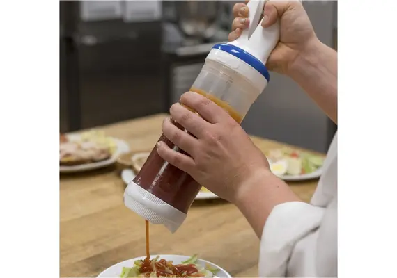 Σετ Πιστόλι με 3 μπιμπερό FIFO 24oz, καπάκια μονής βαλβίδας & 5 δακτύλιους μερίδας, NCCO.FB-PP24-3KIT