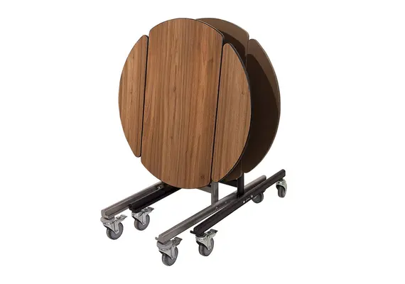 Τραπέζι τροχήλατο Room-Service, φ90cm MDF, Evinoks OSA-211