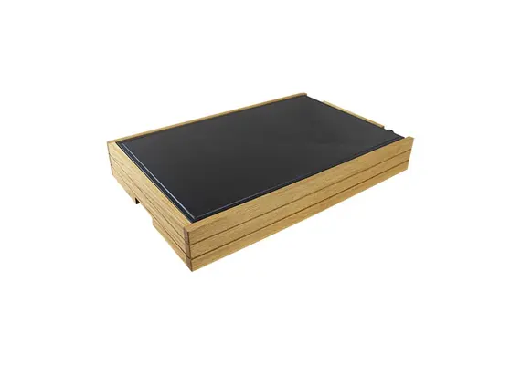 Θερμαινόμενο πλατό, 300W, 30-150°C, επιφάνεια Ceramic Glass GN1/1, Linoil, SELECT CONCEPT 54.5x34.5x3.5cm BQ2000L