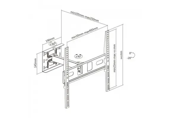LCD16-1 Βάση τηλεόρασης 32'' - 65''
