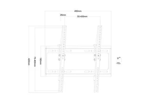 Βάση για επίπεδες οθόνες 32‘‘ έως 55΄΄ TVS22-44T