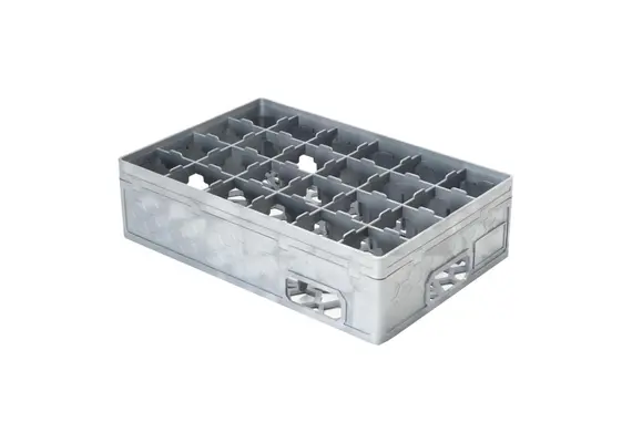 Καλάθι μεταφοράς ποτηριών PP, με 24 θέσεις, 41x27xΥ11cm, MORLEOS.BK-S24B