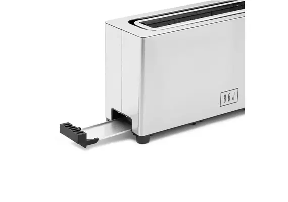 Φρυγανιέρα INOX αυτόματη για 2 φέτες, 1000W, φαρδιά υποδοχή 4x25.5cm, 7 επίπεδα, 3 λειτουργίες, Digital display, BOJ Spain BOJ.05230404
