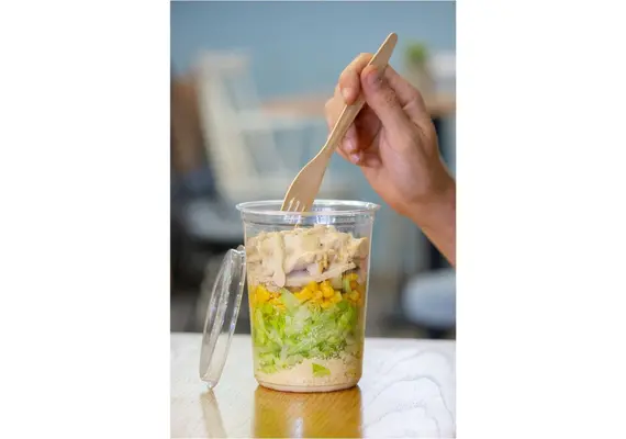 Μπωλ PET στρογγυλό DELI Pot, φ11.7xΥ14.3cm (32oz), δέχεται αποσπώμενο καπάκι (τιμή για 100 τεμάχια) Q400032D