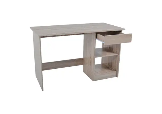 ΓΡΑΦΕΙΟ ΞΥΛΙΝΟ ΜΕ ΣΥΡΤΑΡΙ ΚΑΙ ΡΑΦΙΑ ΣΕ ΦΥΣΙΚΟ ΧΡΩΜΑ 120x60x75εκ. ANKOR 837458