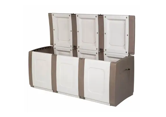 Μπαούλο Αποθήκευσης Εξωτερικού Χώρου Bold Πλαστικό 300lt Μπεζ / Λευκό Μ138xΠ54xΥ57εκ.