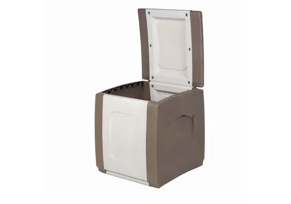 Μπαούλο Αποθήκευσης Εξωτερικού Χώρου Strong Box Compact Πλαστικό 100lt Μπεζ - Ζαχαρί Μ50xΠ54xΥ57εκ.