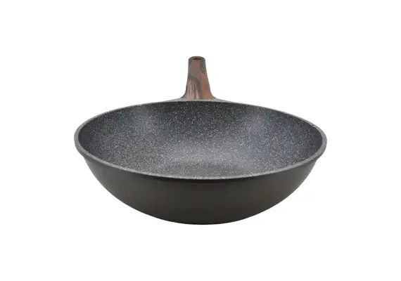WOK ΑΛΟΥΜΙΝΙΟΥ ΜΕ ΕΠΙΣΤΡΩΣΗ ΑΠΟ ΠΕΤΡΑ φ28x8Y εκ. ΛΑΒΗ ΒΑΚΕΛΙΤΗ SOFT TOUCH ANKOR 245-28