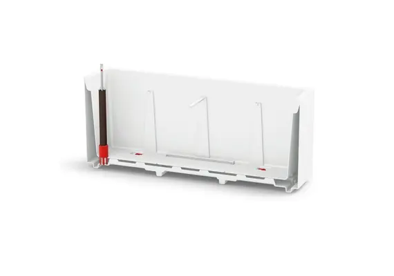 Γλάστρα πλαστική Rotational, σειρά Matheria, 90lt, 98x39xΥ41cm, άσπρη, VECA made in Italy FI009-1000M1+000NA