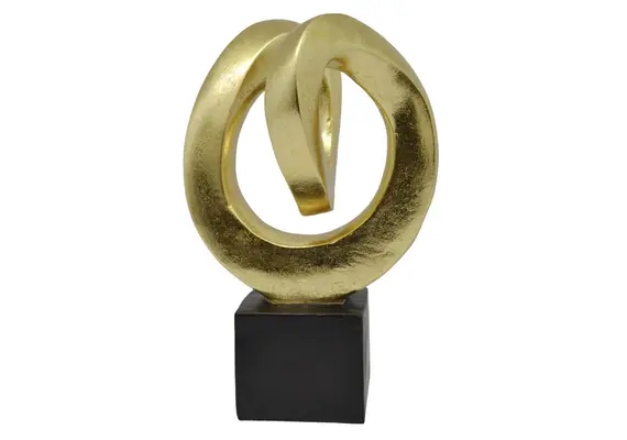 ΔΙΑΚΟΣΜΗΤΙΚΟ ΕΠΙΤΡΑΠΕΖΙΟ ΠΟΛΥΕΣΤΕΡΙΚΟ ΧΡΥΣΟ 16x14,5x25εκ.ANKOR 832736