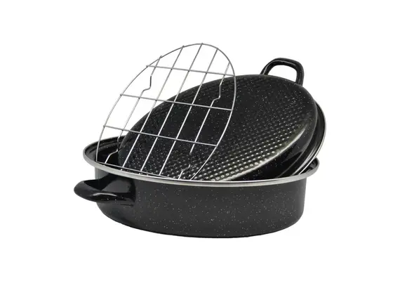 ΓΑΣΤΡΑ ΟΒΑΛ ΕΜΑΓΙΕ ΜΕ ΣΧΑΡΑ ΚΑΙ ΑΝΟΞΕΙΔΩΤΟ ΧΕΙΛΟΣ 42x32x16εκ. ANKOR 832149