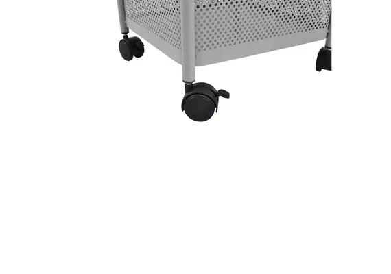 ΤΡΟΛΕΪ ΑΠΟΘΗΚΕΥΣΗΣ ΜΕ 5 ΚΑΛΑΘΙΑ ΜΕΤΑΛΛΙΚΟ ΓΚΡΙ 28x28x91εκ. ANKOR 830381