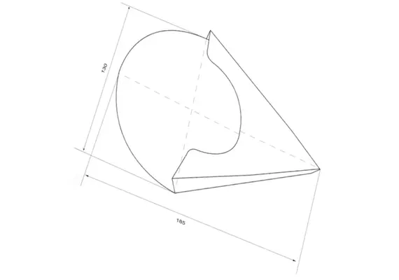 ​Xάρτινη Συσκευασία Κρέπας 13x18.5cm (τιμή για 100 τεμάχια) 626-66