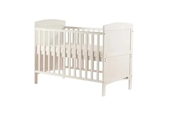 Κούνια / Κρεββάτι Ξύλινο, για στρώμα 60x120cm, Λευκό, Σειρά Lory, Free-On. FO.49157