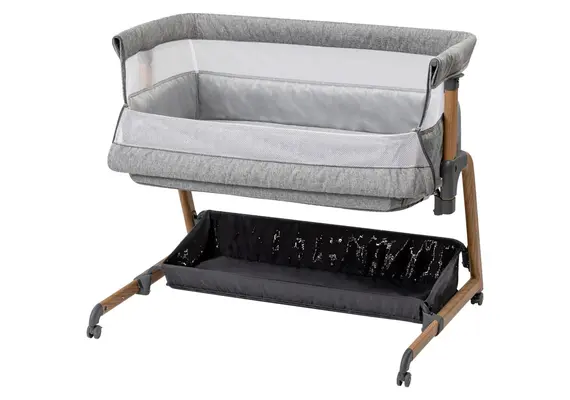 Κούνια/Λίκνο Υφασμάτινο, Τροχήλατο, 94x70xΥ78cm,Γκρι, Σειρά Bliss, FreeOn. FO.49584