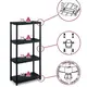 Πλαστική ραφιέρα 4 θέσεων 60x30x132h Ιταλίας QBlack 3060 S/4