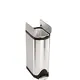 Κάδος απορριμάτων INOX 30L με pedal, απαλό κλείσιμο. 26,4x44,7x66cm Simple Human. 27970/ CW1824