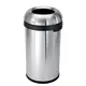 Κάδος απορριμάτων 60L, INOX, ανοιχτός. Φ40,9x75,7cm 32371/ CW1