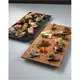 Πιατέλα Παρουσίασης Sushi, από Bamboo, χρώμα Μαύρο, 50x23x2.5cm, Leone 063Z