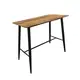Z.EM158,1 LAVIDA τραπέζι BAR Βαφή Μαύρη/Antique Oak 120x60x106cm