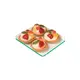 Ακρυλικός Δίσκος Παρουσίασηs 15x25cm, διαφανές glass look. 1525GL