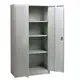 Z.E6008,1 ΝΤΟΥΛΑΠΑ με 4 Ράφια Μεταλλική Γκρι 90x40x185cm