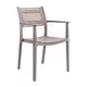 Z.E350,21 AKRON Πολυθρόνα PP Καφέ/Sand Beige 60x55x85cm