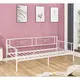 Z.E8019,2 QUEEN Daybed κρεβάτι Μέταλλικό άσπρο 196x95x75cm (Στρώμα 90x190cm)